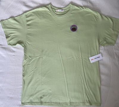 High Jinks Farm Lets Get Baked Green Mens Short Sleeve Tshirt XL Extra Large NWT