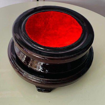 20cm Wholesale Price Rosewood Crystal Sphere stand pedestal holding diameter 1PC