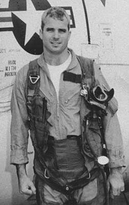 Photo Vintage Vintage John McCain Photo U.S. Navy Pilot in His Late 20s in 1965