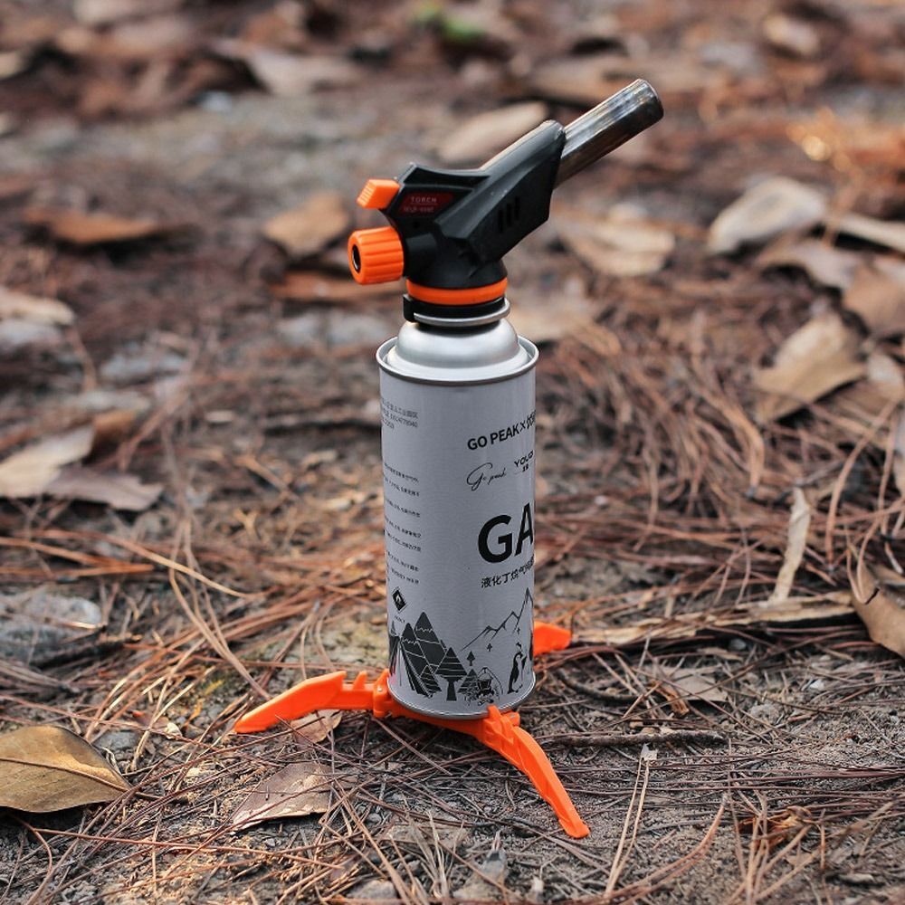 Outdoor Gas Canister Stand Can Tank Tripod Folding Gas Can Holder