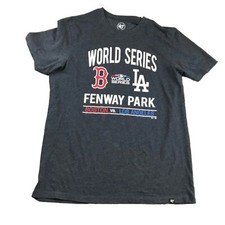 47 Boston Red Sox Shirt Mens Medium Gray World Series Fenway Park MLB Baseball