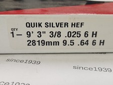 111 in. X 3/8" .025 6 HOOK TOOTH (9ft 3in) BANDSAW, MK MORSE, 1 BLADE