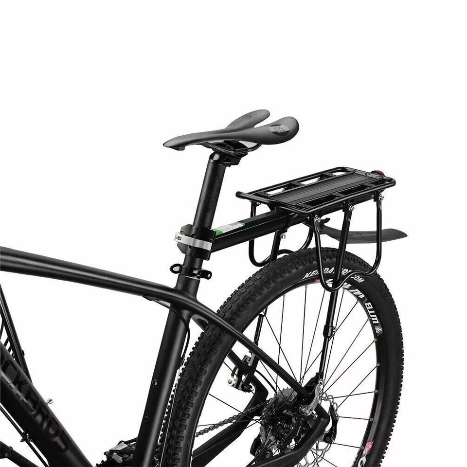 Rear Bike Rack Cargo Rack Alloy Luggage Carrier Bicycle 110 Lbs