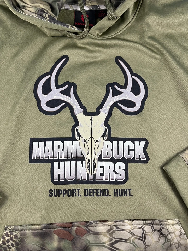 Kryptek Hoodie Marine Buck Hunter Mens XXL Fleece Hunting Mandrake Camo Pullover - Image 2 of 4