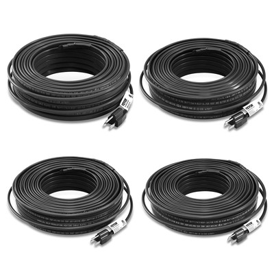 VEVOR 8W/ft Self-Regulating Pipe Heating Cable Roof De-icing 80/100/120/140 Ft
