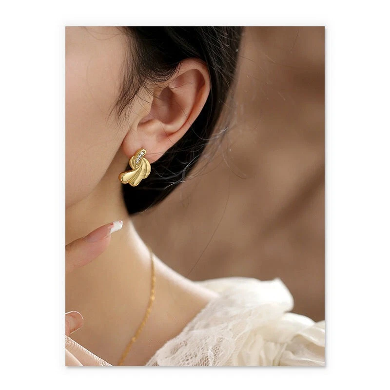 Fun gold earrings clearance