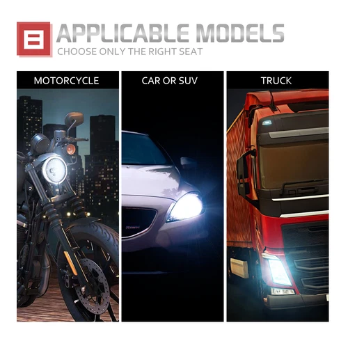 4-Side 9005 9006 LED Headlight Fog Light Kit 6000K High Low Beam Bulbs White - Picture 12 of 13