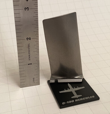 C-130 Hercules Turbine Engine Blade USAF Pilot Gift HGU Specter Desk Model Sim