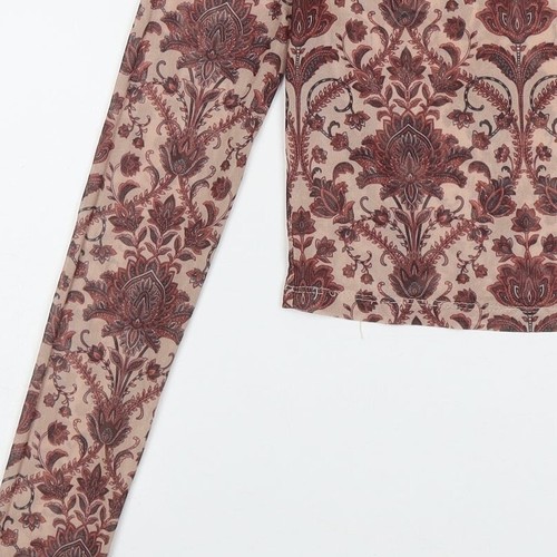 Primark Womens Red Polyester Blend Cropped T-Shirt Size 2XS - Picture 12 of 12