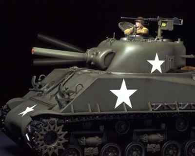 Tamiya 1/16 M4 Sherman 105mm Howitzer Full Opt Radio Control Tank