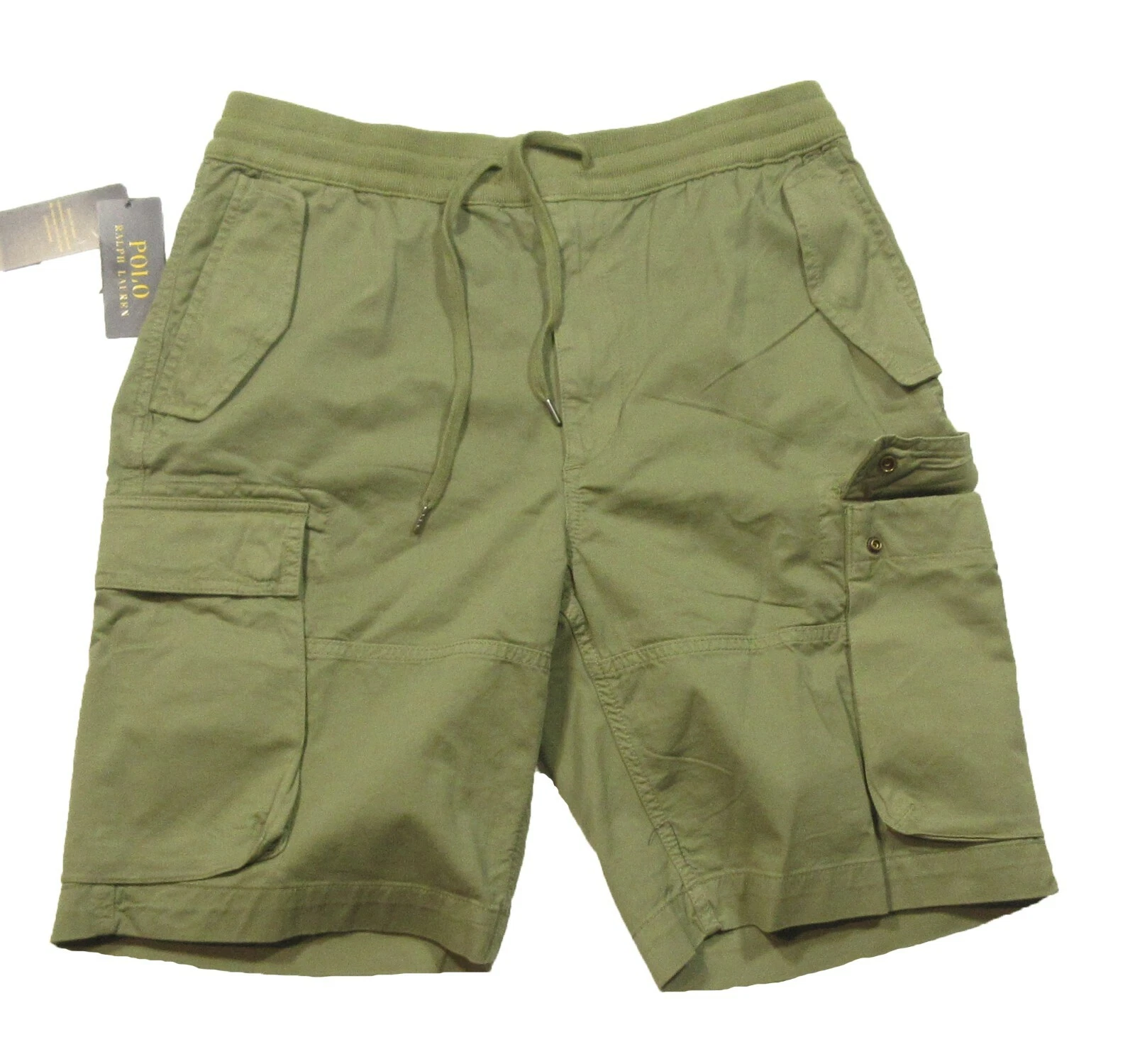 Polo Ralph Lauren Men's Olive Green Utility Surplus Chino Cargo Shorts