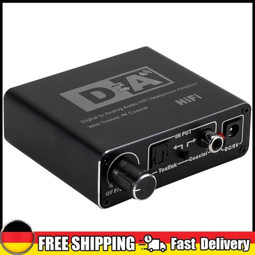Digital-Analog-Audiokonverter 5.1-Kanal-R/L-RCA-Toslink-Koaxial-Decoder