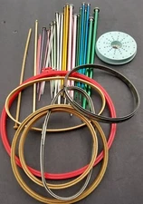 Knitting Needles Lot  2 Crochet Hooks Needlepoint Hoops Bow Maker