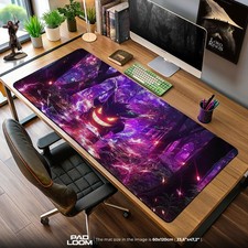 Gengar Haunted Forest Mouse Pad, Pok mon Gaming Desk Mat, PC Accessories