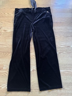 Gucci Blue Velvet Interlocking G Logo Track Lounge Pants Women Medium