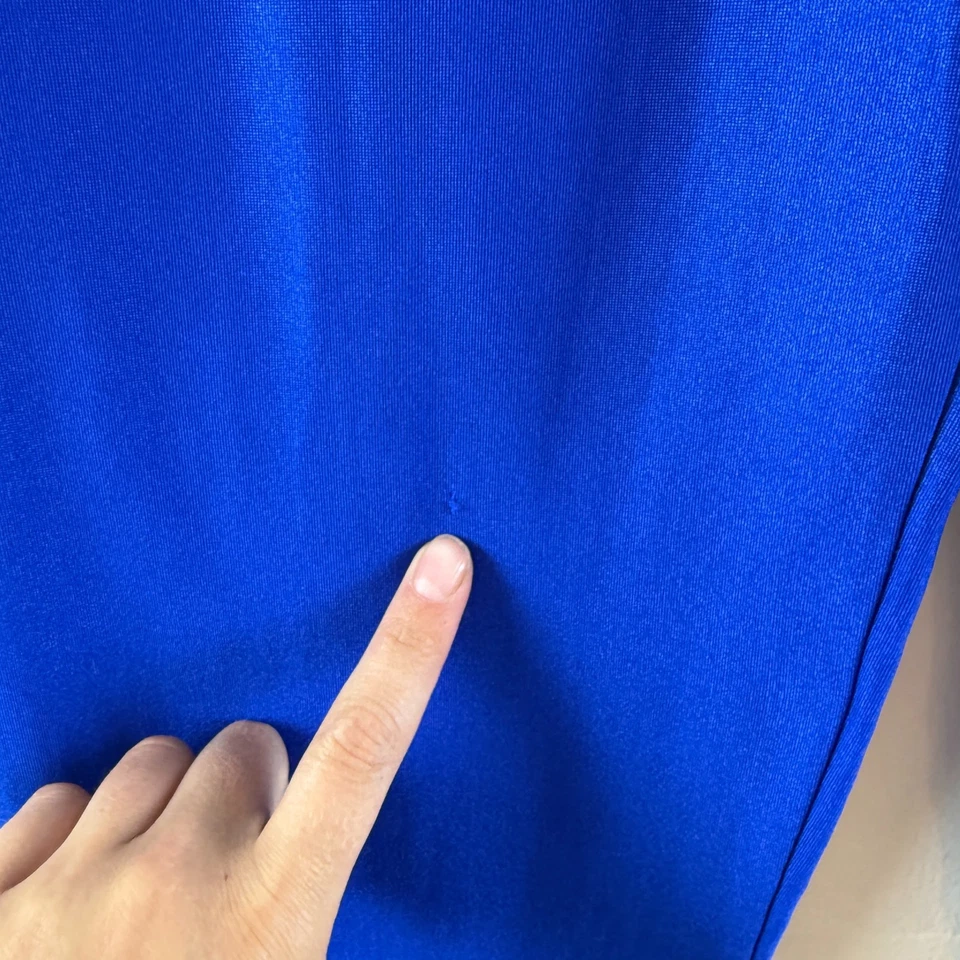 Pantalones discoteca vintage años 80 Fredericks of Hollywood S azul real calce piel Foto 4 de 4