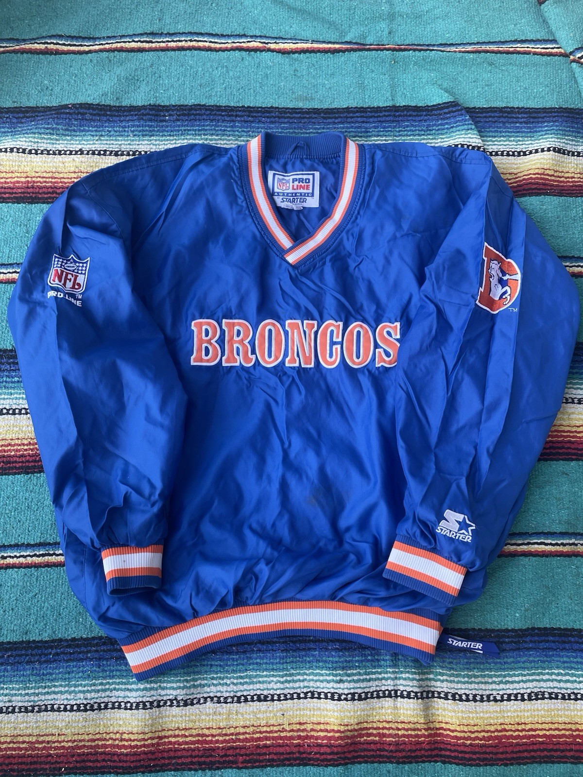 Vintage 90s NFL Denver Broncos Pro Line Starter Pullover Jacket
