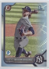 2022 Bowman Draft 1st Edition Sky Blue Foil Trystan Vrieling #BD-43 0b3