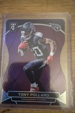2024 Panini Totally Certified Tony Pollard #92 Mirror Platinum Purple DieCut /75