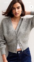 New Look Women's Cardigan/Light Grey/Glitter/Size 10/New With Tags