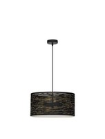 Nova Luce Pendelleuchte Zane Schwarz Gold HöHenverstellbar Dimmbar E27 40 Cm
