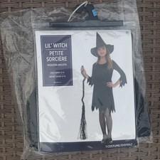 Lil' Witch Costume. Child Sz Large: 12-14. Dress/Belt/Hat. New.