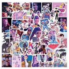 Kpop Demon Hunters Stickers 55 pcs, Huntrix, Saja Boys, Golden, Mira, Rumi, Zoey