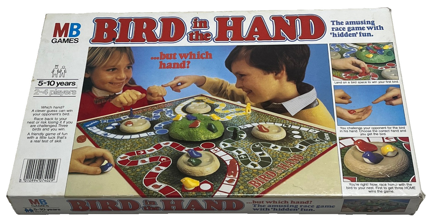 BIRD IN THE HAND : 1984 Vintage Game - By MB Games - Contents In Vgc