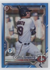 2021 Bowman 1st Edition Blue Foil 134/150 Aaron Sabato #BFE-125 0yj0