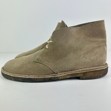 Clarks Originals Desert Trek Boots Sand Suede Crepe Sole Mens UK 9