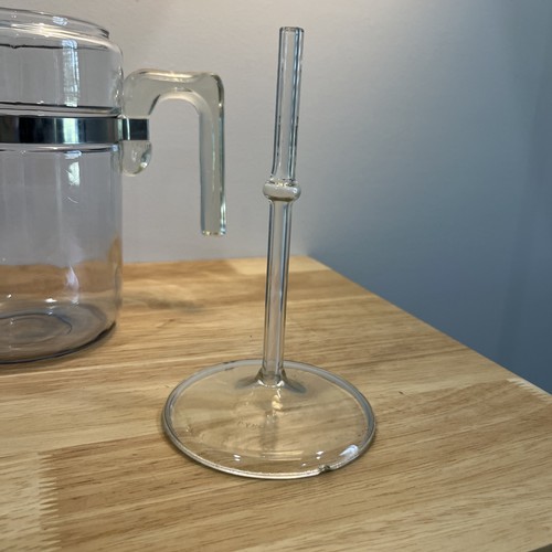 Vintage Pyrex Clear Glass Percolator Coffee Pot Maker 9-Cup Flameware 7826-B - Picture 7 of 12