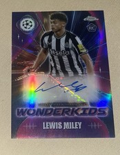 23-24 Topps Chrome UEFA Club Competitions Wonderkids Auto Lewis Miley #WA-LM RC