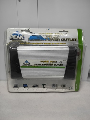 #ad Peak Work Zone 1200 Watt Mobile Power Outlet 2.1 AMP USB . NEW SEALED. $48.99