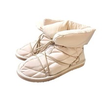 Fabletics Cozy Lounge Slipper Quilted Puffy Indoor/Outdoor Bootie Slippers Sz 11