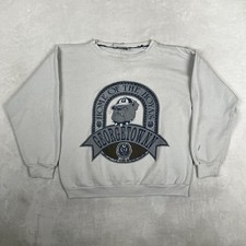 Vintage Georgetown Hoyas Sweatshirt Mens XL Gray NCAA College Tultex Crewneck