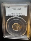1945 10c Mercury Dime - PCGS MS 65 Beautiful