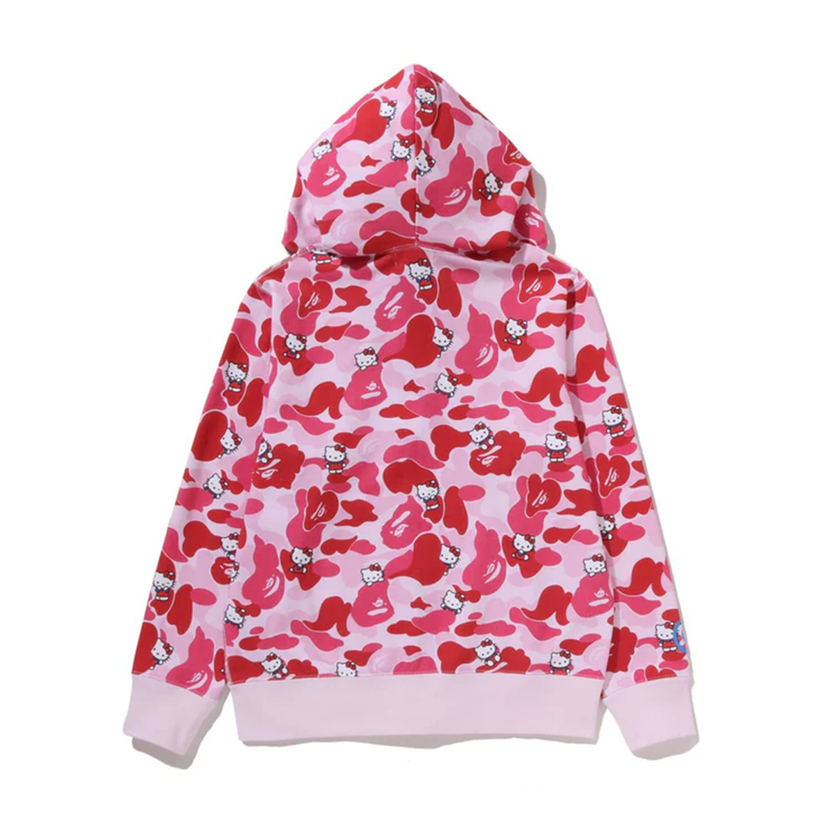 【完売品】XS BAPE HELLO KITTY CAMO HOODIE ピンク BAPE x Sanrio Characters Hello Kitty Camo Full Zip Hoodie (Ladies