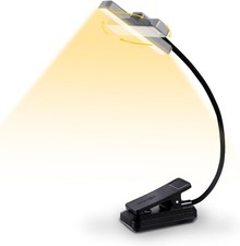 Rechargeable Book Light Rotatable  24 LEDs Reading Light, 3-Color  9-Brightnes