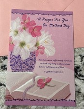 Mother  s Day - A Prayer For You God Bless 5.5  x 8  Religious Greeting Card