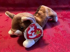 Ty Beanie Babies  “Pounce” The Cat With Tag & Cover vgc