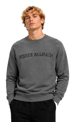 PIERRE BALMAIN Paris Iconic Logo Sweatshirt Sweater Pullover Pulli Jumper 3XL