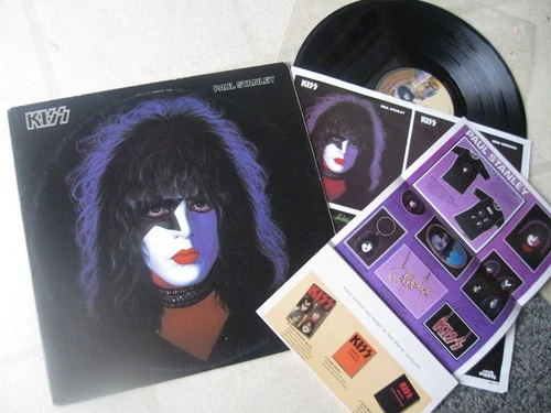 PAUL STANLEY 1978 NM+ ORGNL VINTAGE US 'SOLO' LP w/INNER SLVE & MERCH SHEET KISS