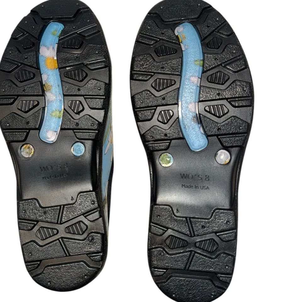 Sloggers Women's Waterproof Outdoor Clogs Garden Shoe Bee Light Blue Size 8 - Image 4 of 4