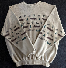 VTG Art Unlimited Duck Collared Crewneck Sweatshirt Size 2XL Boat Made In USA NH