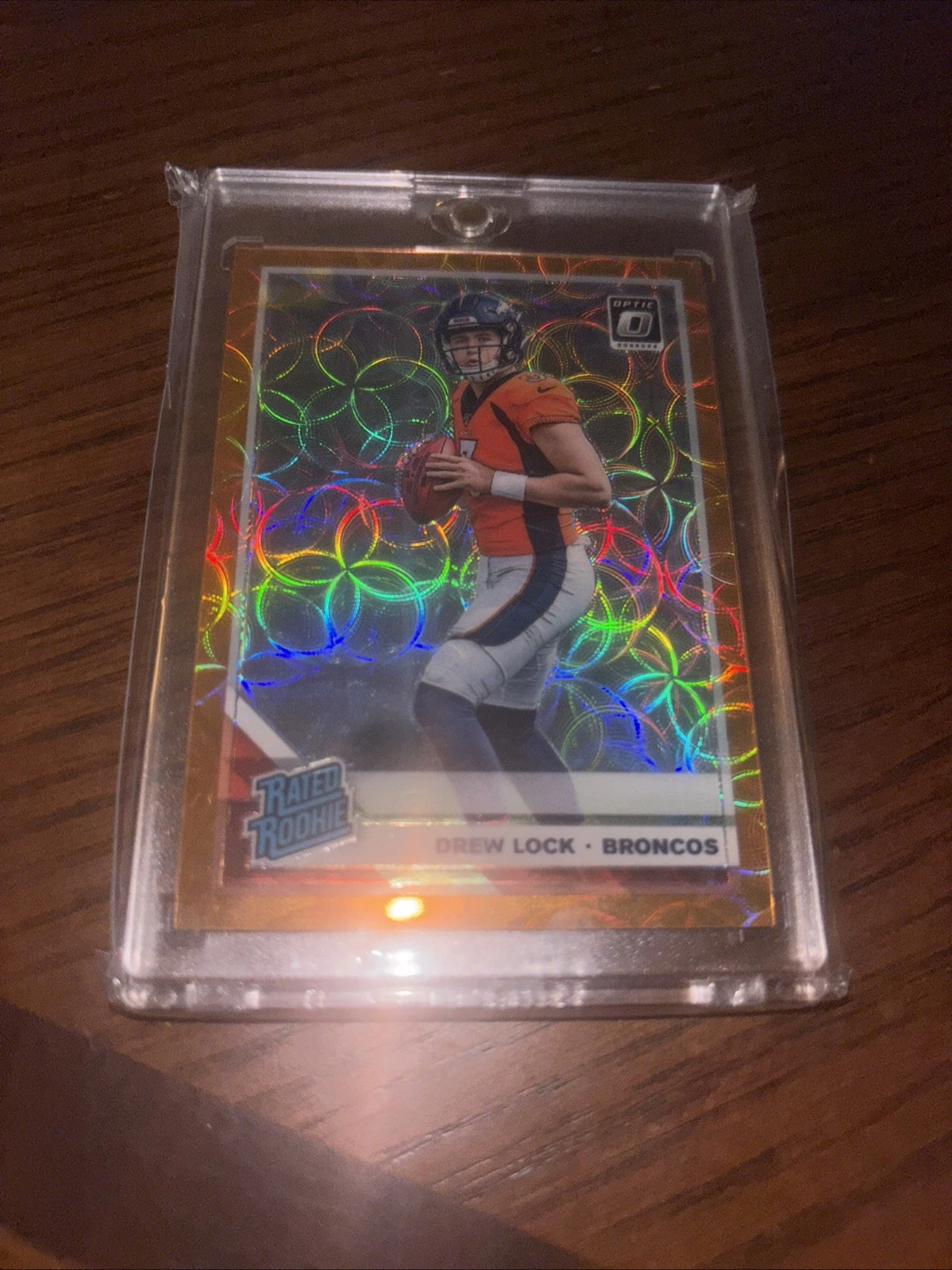 2019 Panini Donruss Optic Rated Orange Scope Prizm /79 Drew Lock #153 Rookie RC