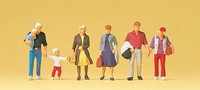 Preiser 10517 Ho Scale Figuren Gehende FußGäNger Reisende Nr. #2 Packung(6)