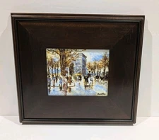 David Karp Signed Enamel on Porcelain – Limited Edition 182/500 – Framed