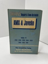 Vintage Chiltons Amc Amx Javelin Repair Tune-up Guide 1968-1971 Auto Manual