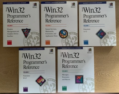 Microsoft Win32 Programmer's Reference Volumes 1 to 5