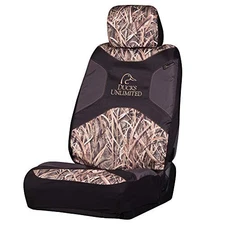  Auto Seat Covers, Easy to Stacked Logo (Mossy Oak Blades) Low Back (Single)